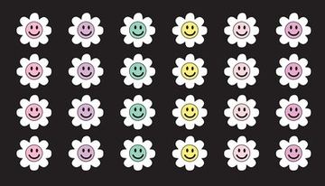 Pastel Daisy & Smiley