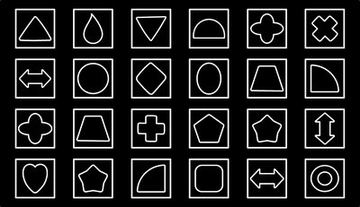 BW Geo Shapes Rug