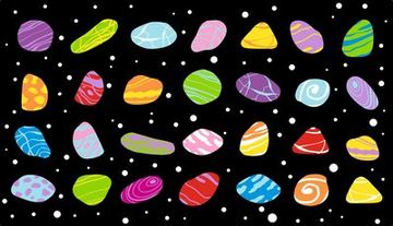 Colorful Pebbles Rug